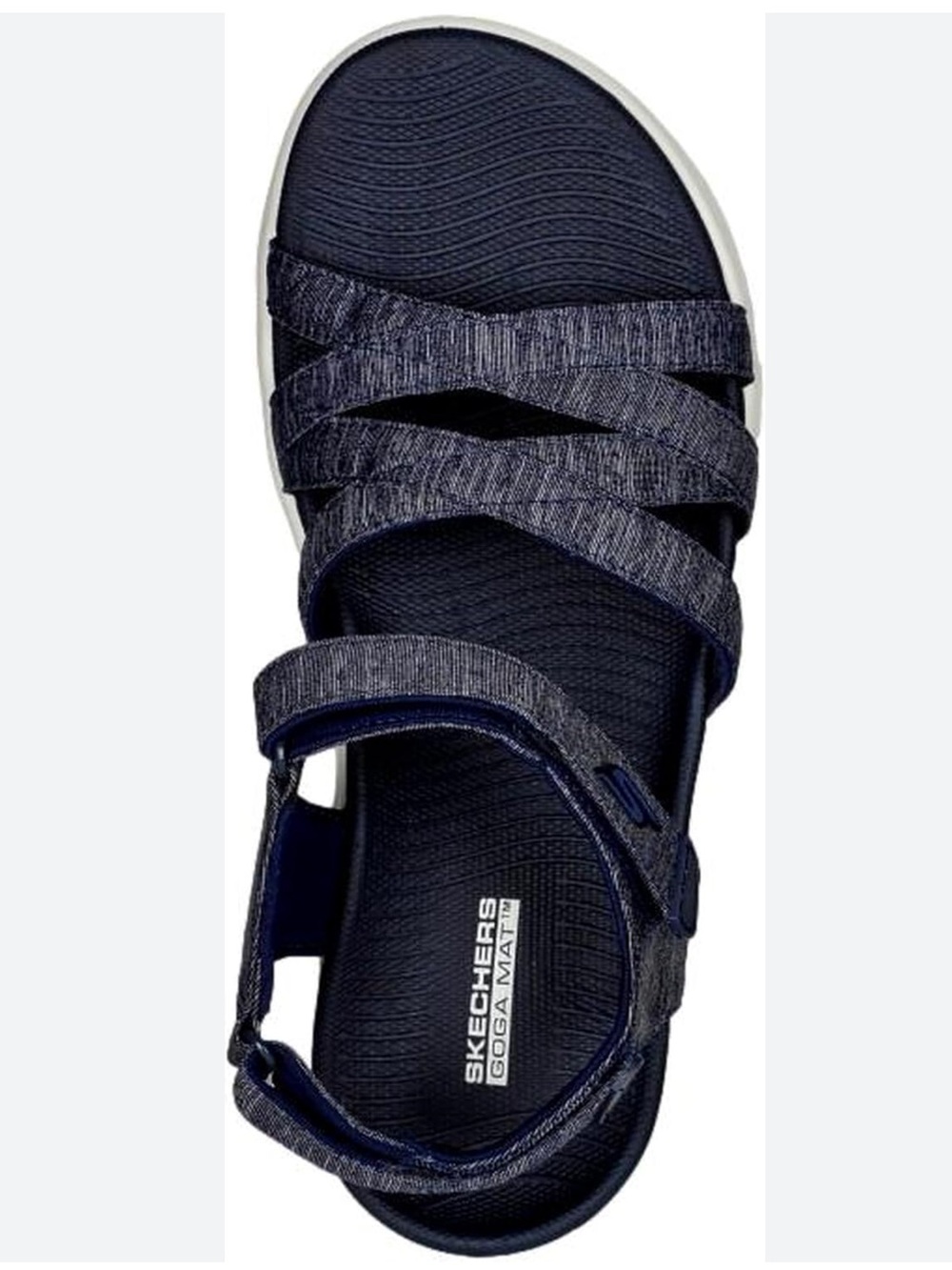 Skechers Navy On-The-Go Flex Comfort Jersey Knit Ankle Strap Sandals Size 11 New